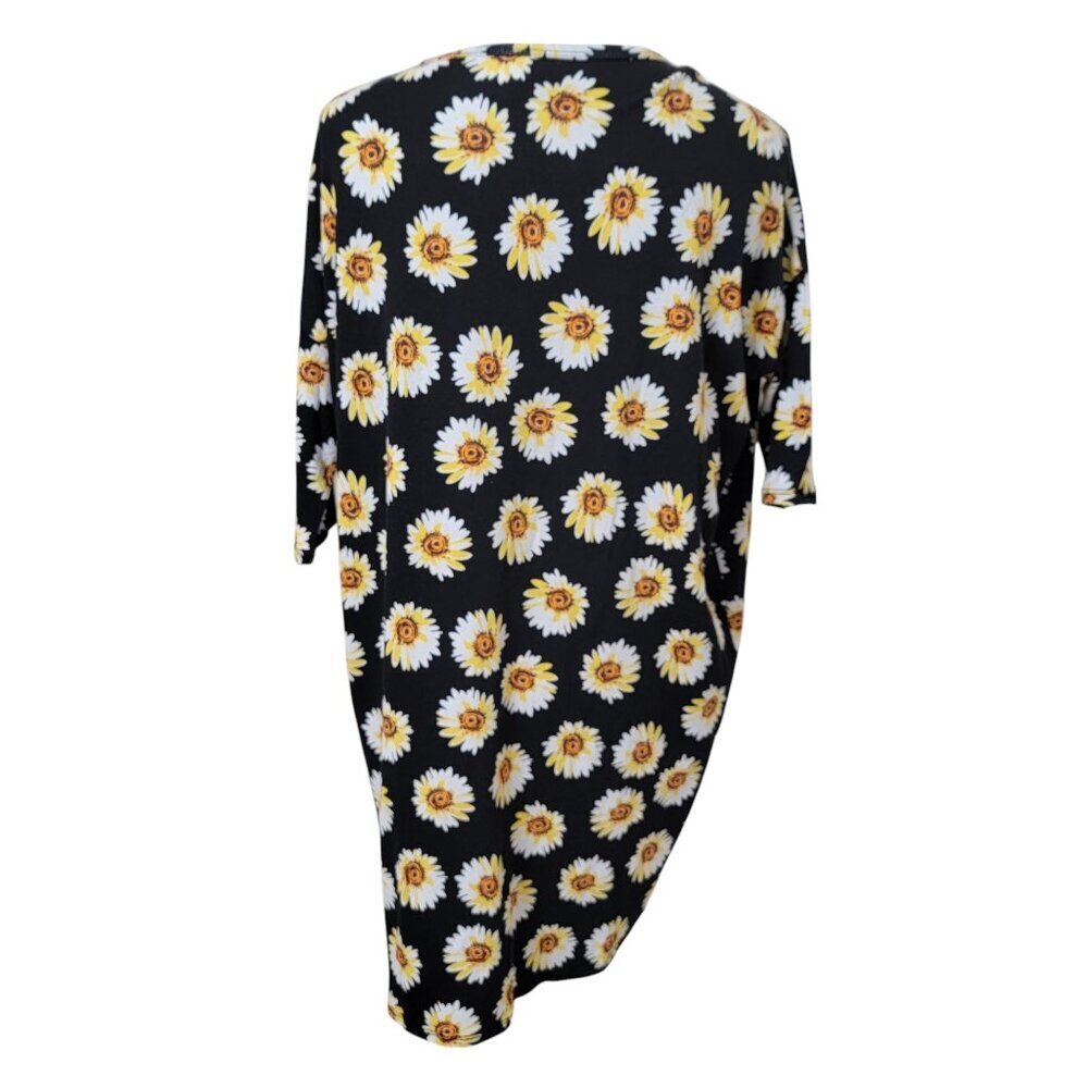 LuLaRoe Size XS Black with Daisy Pattern "IRMA" T… - image 4